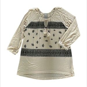 Vocal size XL womens oversized embellished shirt